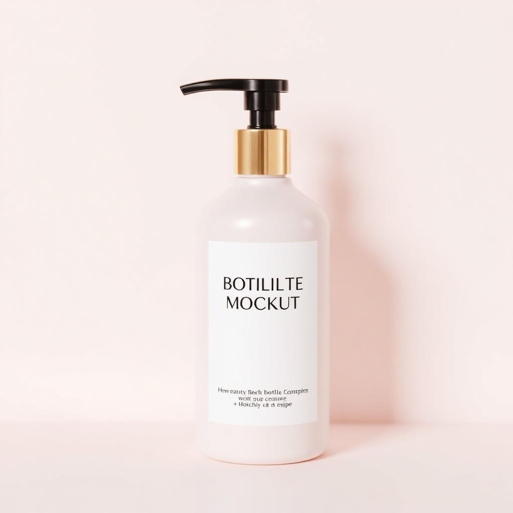 Mockup de etiqueta para Cosmética